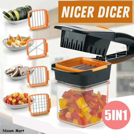 Nicer Dicer 5 in 1 Multi-cutter Quick food for Vegetables and Fruits