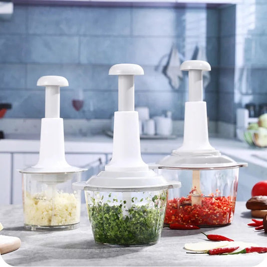 Hand press Manual Vegetable Chopper Food Processor