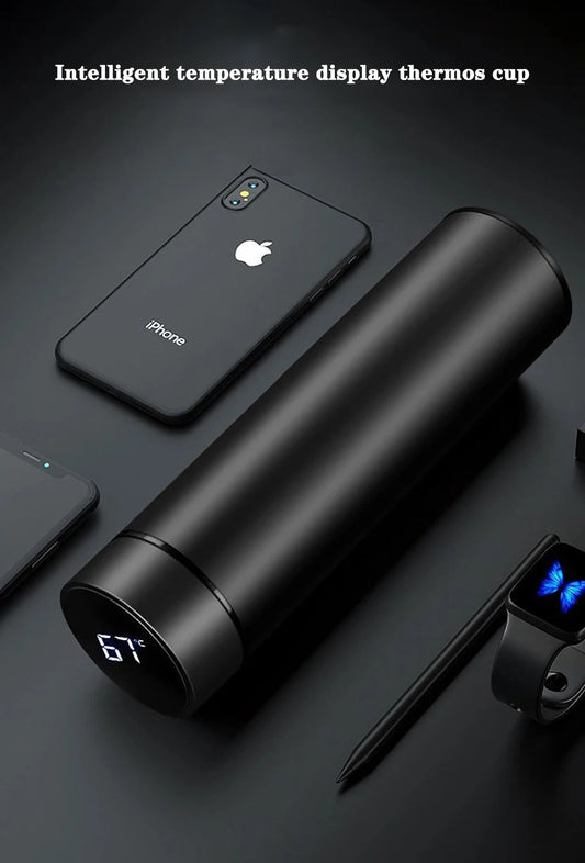 Smart LED Temperature Stainless Steel bottle/Thermos for Hot and Cool Water 500ML