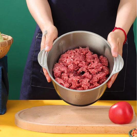 Electric Automatic Food Processor & Meat Chopper 2 & 3 Litre Stainless Steel Bowl – 2 Speed & 4 Blades