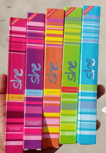 She perfumes Long Lasting Pack of 5 - 35ML