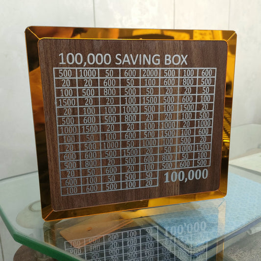 Wooden Money savings box 1 Lac (100,000)