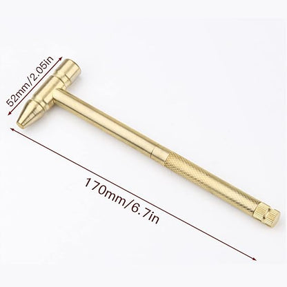 5 in 1 Micro Mini Multifunction Multi Brass Hammer 3 kinds Screwdriver Bits Tool