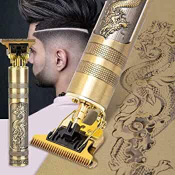 VINTAGE T9 Metal Rechargeable Electric Trimmer + Mini Shaver Free