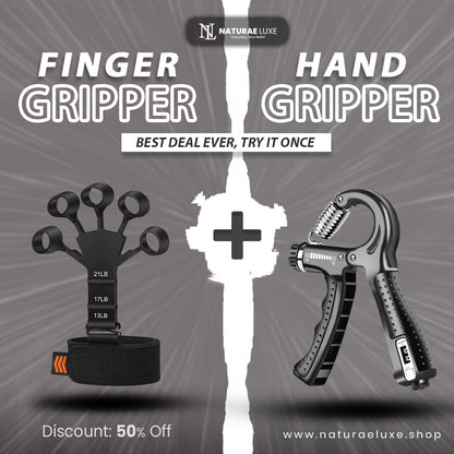Hand Grip with Counter+1 pc Silicone Finger Exercise Grip
