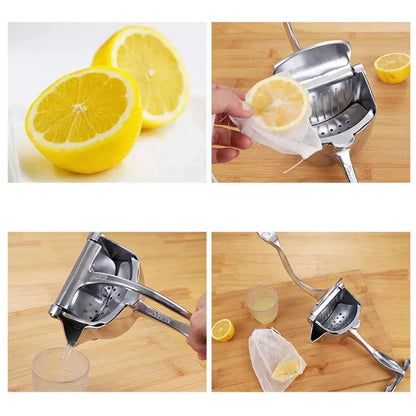 Hand Press Stainless Steel Manual Fruit juicer and squeezer