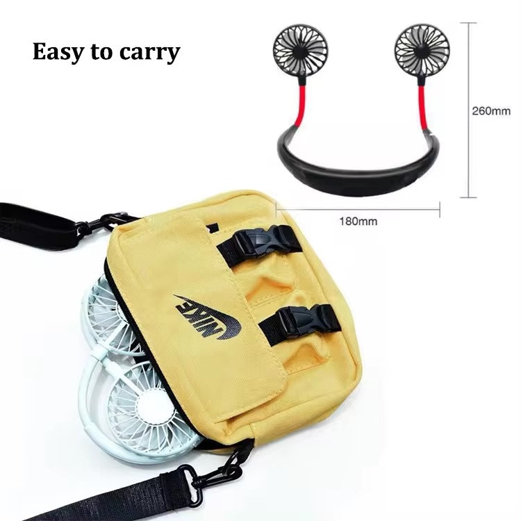 Portable Hanging Neck Fan USB recharging