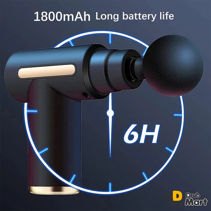 Smart Fascia Rechargeable Massager Gun JY 760 (4 Heads & 6 Speed)