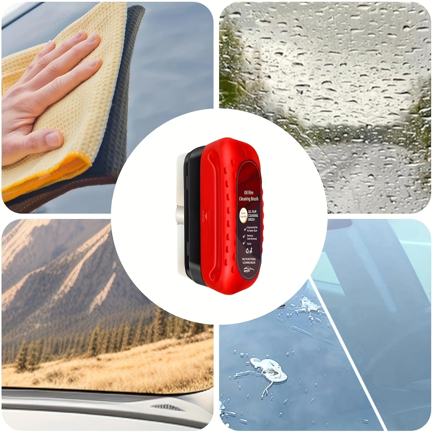 Car Glass Oil Film Remover & Windshield Cleaner