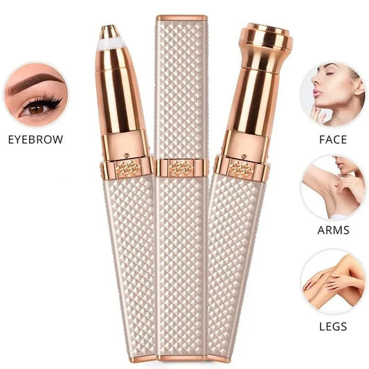 2 in 1  Facial and Eyebrow Rechargeable Hair Remover