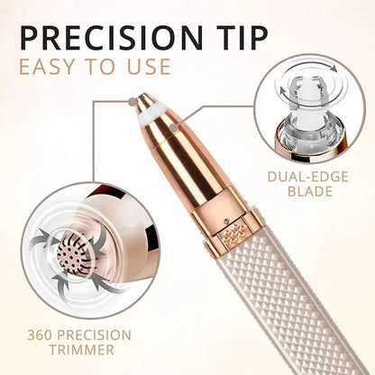 2 in 1  Facial and Eyebrow Rechargeable Hair Remover