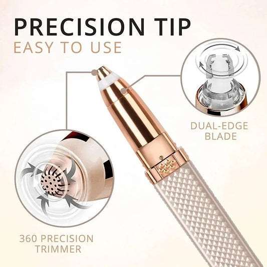 2 in 1  Facial and Eyebrow Rechargeable Hair Remover
