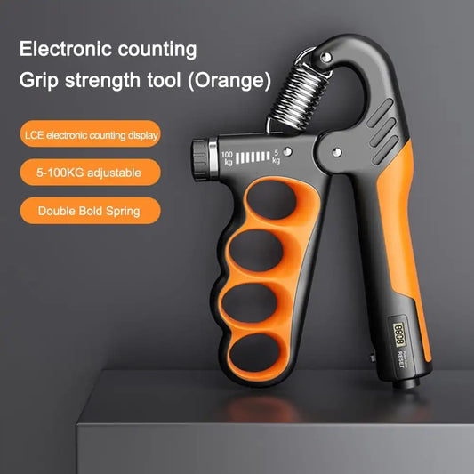 Hand Gripper Adjustable Resistance – 5 to 100 KG with Counter
