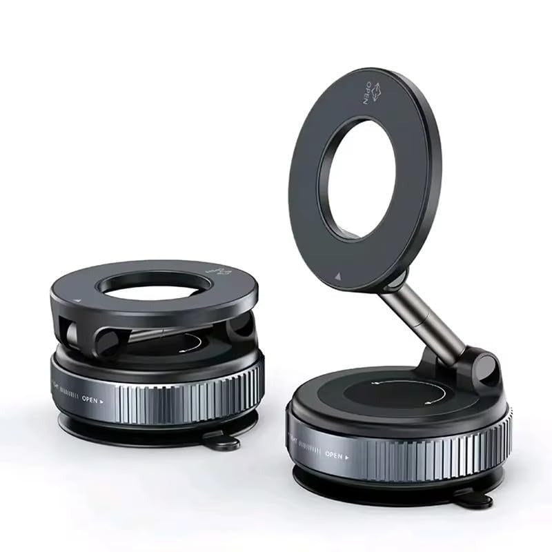 360 Rotating Foldable Vacuum Magnetic Suction Phone Holder