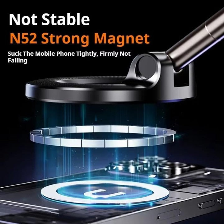 360 Rotating Foldable Vacuum Magnetic Suction Phone Holder