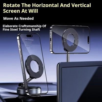 360 Rotating Foldable Vacuum Magnetic Suction Phone Holder