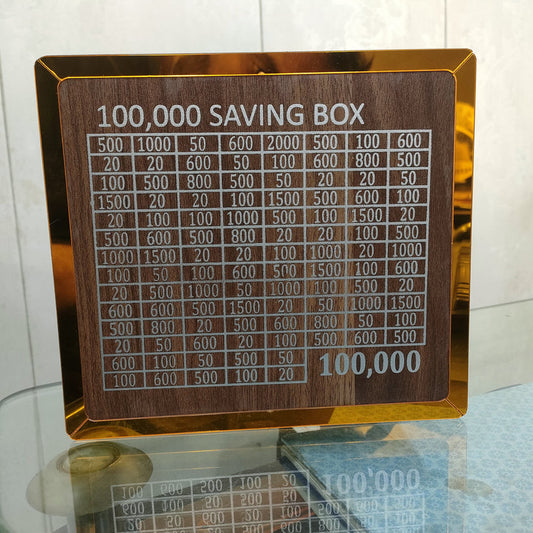 Wooden Money savings box 1 Lac (100,000)