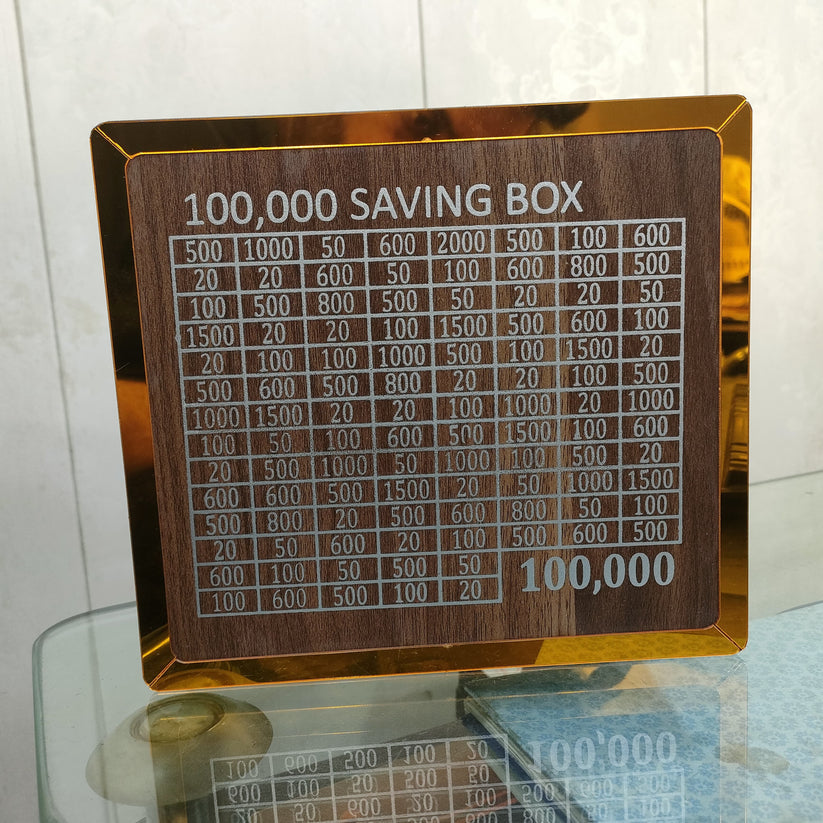 Wooden Money savings box 1 Lac (100,000)