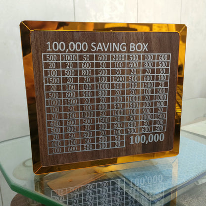 Wooden Money savings box 1 Lac (100,000)