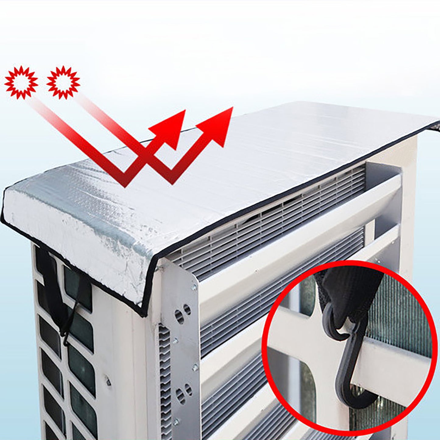 AC outdoor Protector Shield/ Cover with Adjustable Straps
