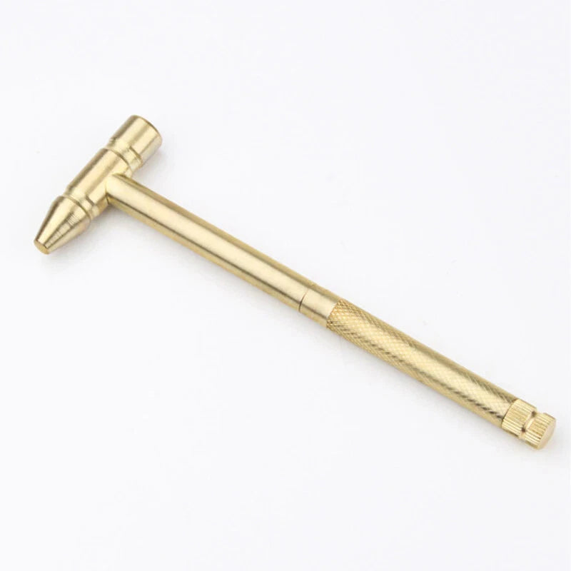 5 in 1 Micro Mini Multifunction Multi Brass Hammer 3 kinds Screwdriver Bits Tool