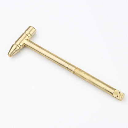 5 in 1 Micro Mini Multifunction Multi Brass Hammer 3 kinds Screwdriver Bits Tool